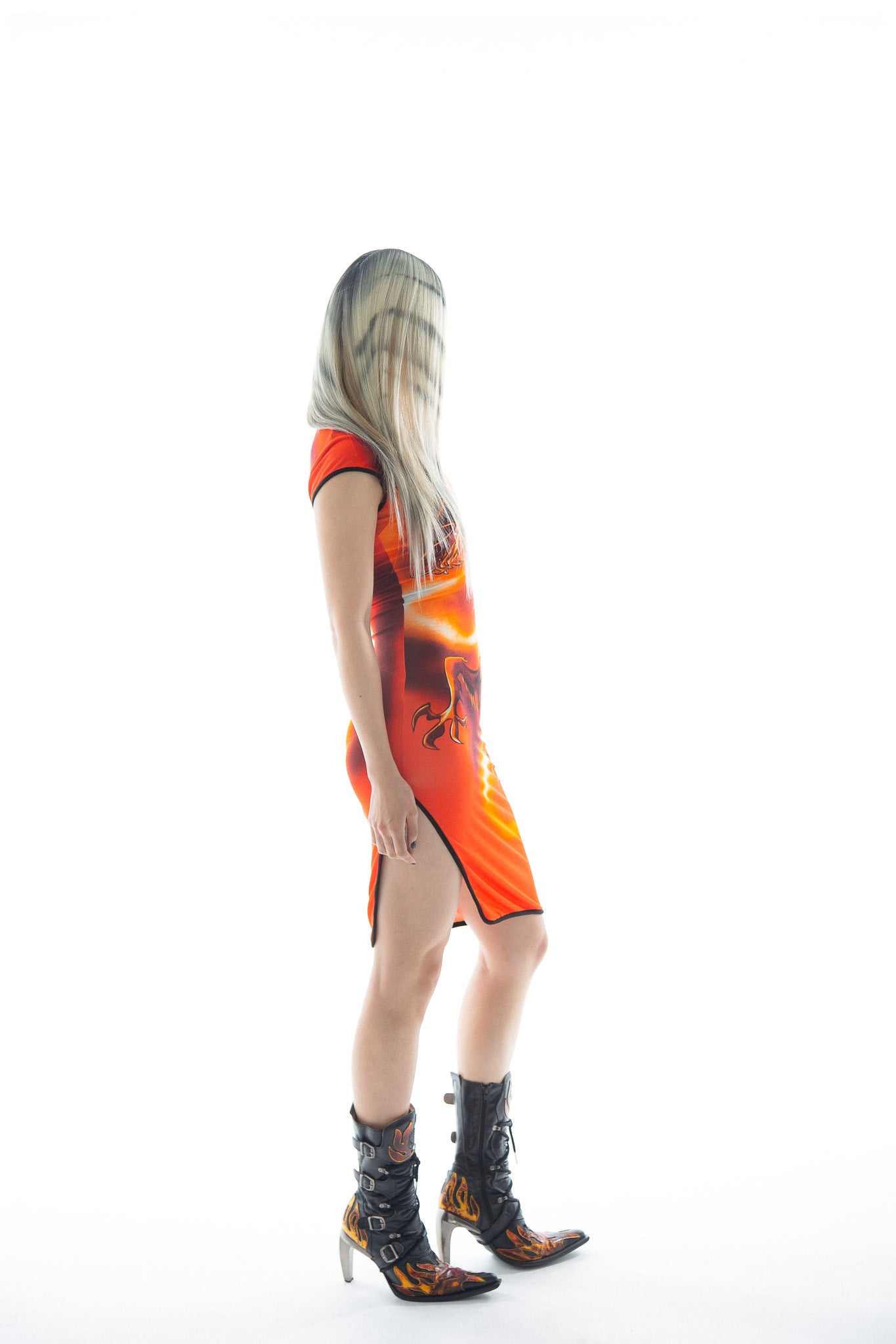 Dragon Qipao Midi Dress